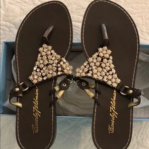 Beverly Feldman Parma Flower Sandal